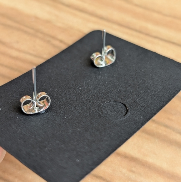 New 💜 2/$15 Passion Fruit mangosteen shiny acrylic handmade stud earrings - Picture 2 of 2